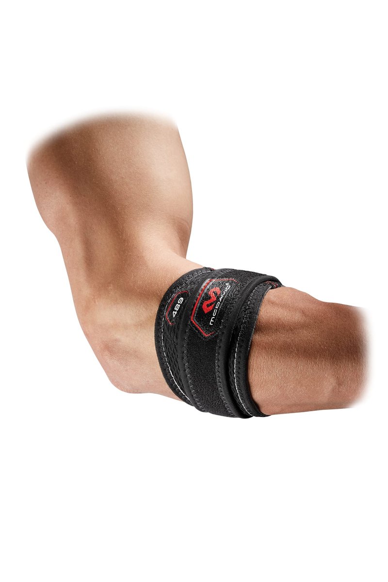McDavid Tennis Pickleball Elbow Brace for Men & Women, Tendonitis Elbow Brace & Strap Golfers Elbow Brace Counterforce Band for Tendon Pain Relief & Support for Forearm