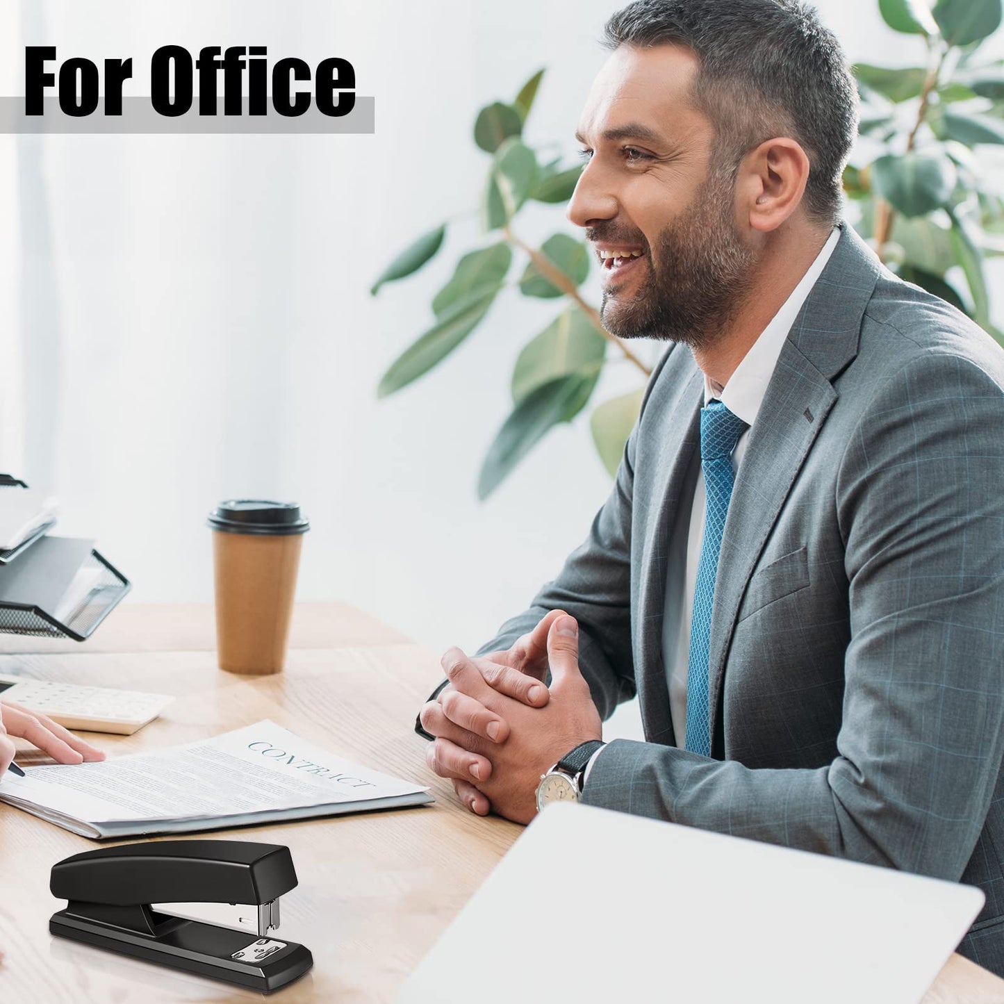 Marspark 10 Pcs Stapler for Desk Office Staplers Bulk with 6000 Staples 25 Sheet Capacity for School Office
