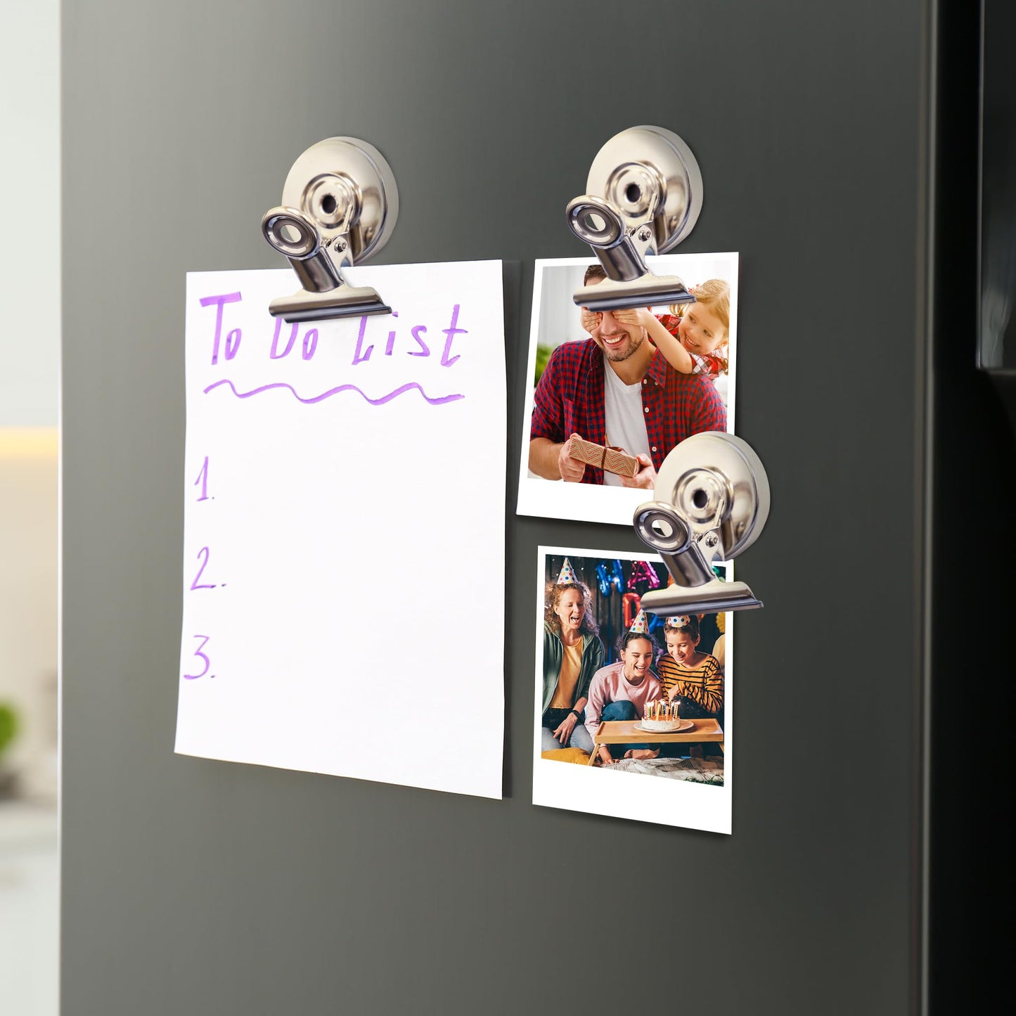 20 Pack Heavy Duty Magnetic Clips for Refrigerator and Whiteboard, Strong Fridge Magnets for Office, School, Locker, Home, and Teaching