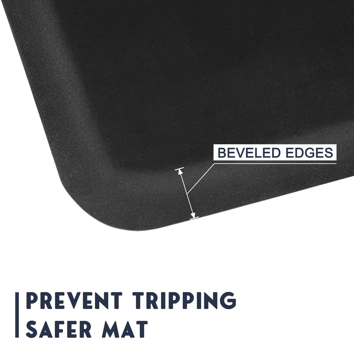 OmySalon 1/2'' Thick Anti Fatigue Mat for Hairstylist Standing, 3'x5' Barber Floor Matt with Round Cut Out for Salon Styling Chair, Hair Cutting Hairdressing Equipment