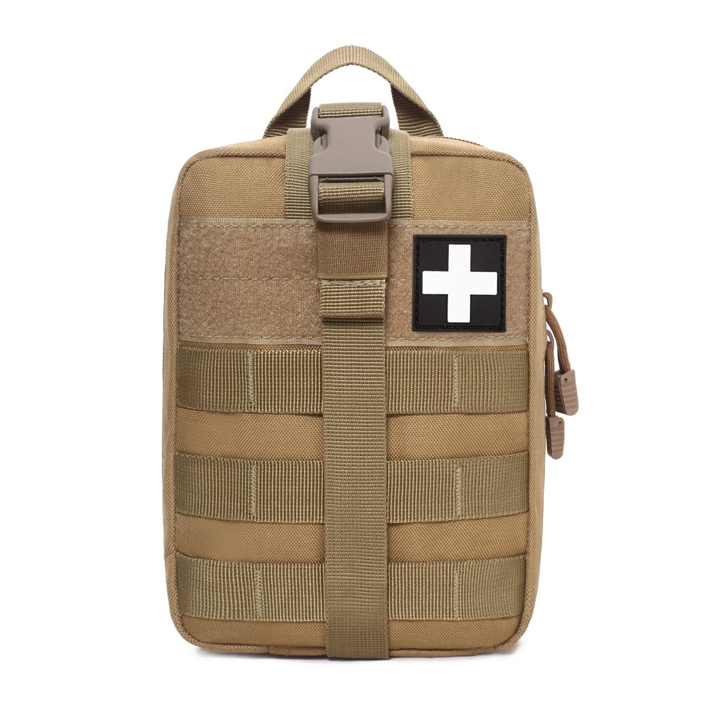 Honestptner Molle Pouch, Sturdy 600D Nylon Tactical Medical Pouch,Rip-Away EMT First Aid Pouch (Bag Only)