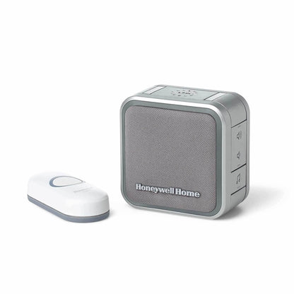 Honeywell Home RDWL313P2000 Doobell Plug-in Wireless Doorbell & Push Button-3 Series, Gray