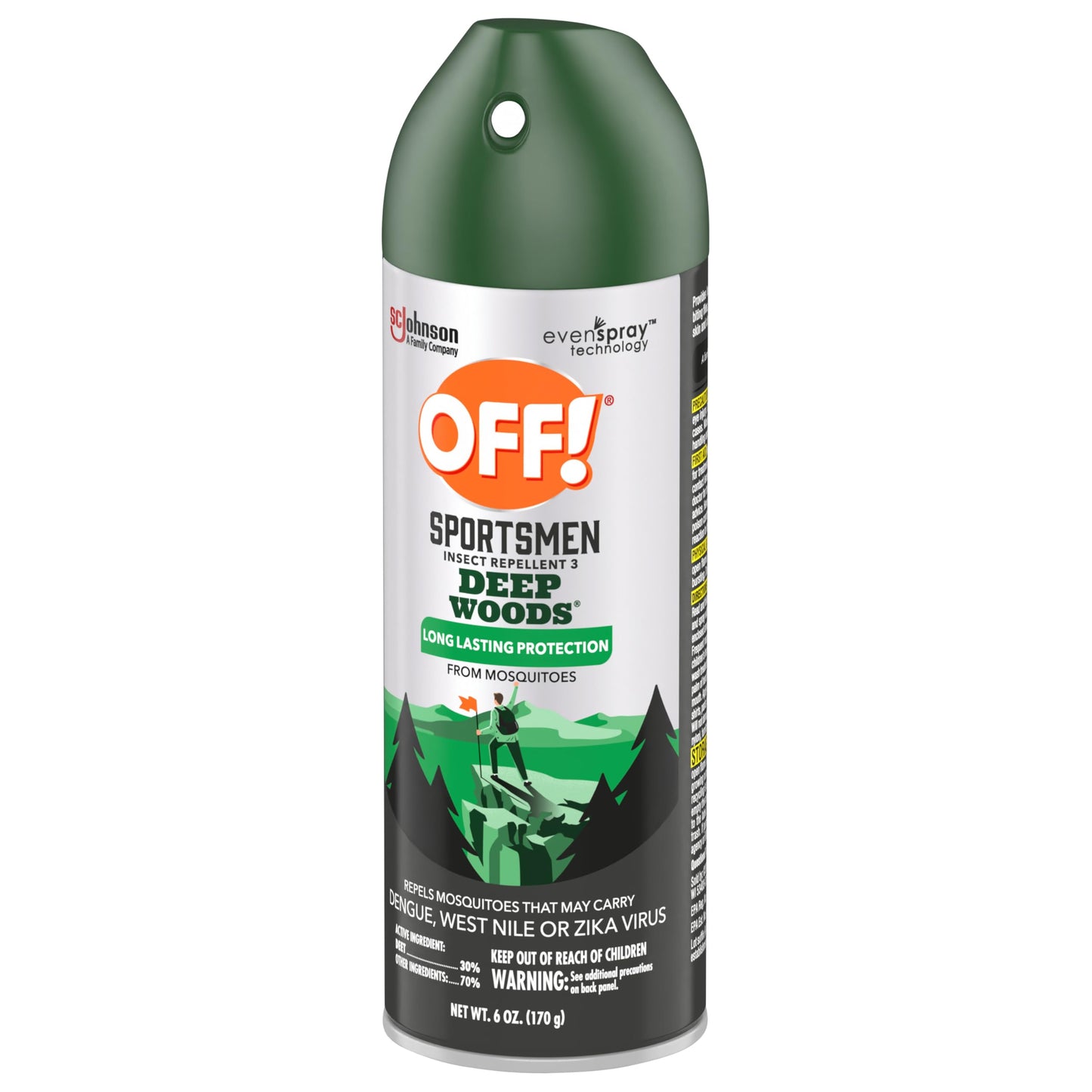 OFF! Deep Woods Sportsmen Insect Repellent Spray for Hunting Camping and Fishing 6 Ounce (Pack of 2)