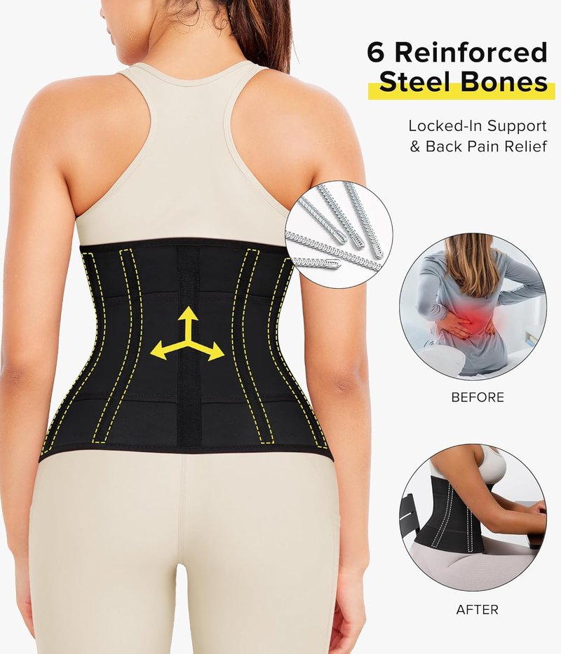 Waist Trainer for Women - Tummy Control Shapewear Body Cincher | Segmented Design for Enhanced Shaping