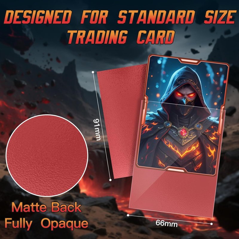 Matte Card Sleeves - 600ct Premium Protectors for Trading Cards | Soft Touch Finish for Smooth Shuffling