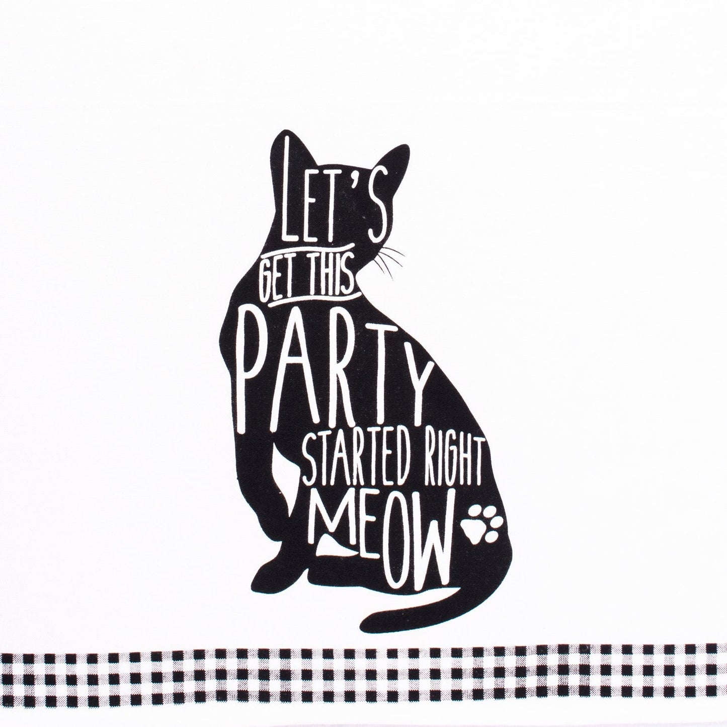 DII Everyday Pets Kitchen Collection Absorbent Dishtowel Set, 18x28, Cat Print, 3 Count