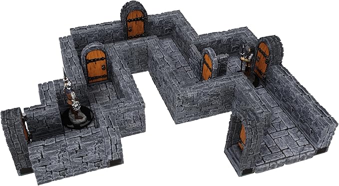 Warlock Tiles: Expansion – 1 in. Dungeon Straight Walls