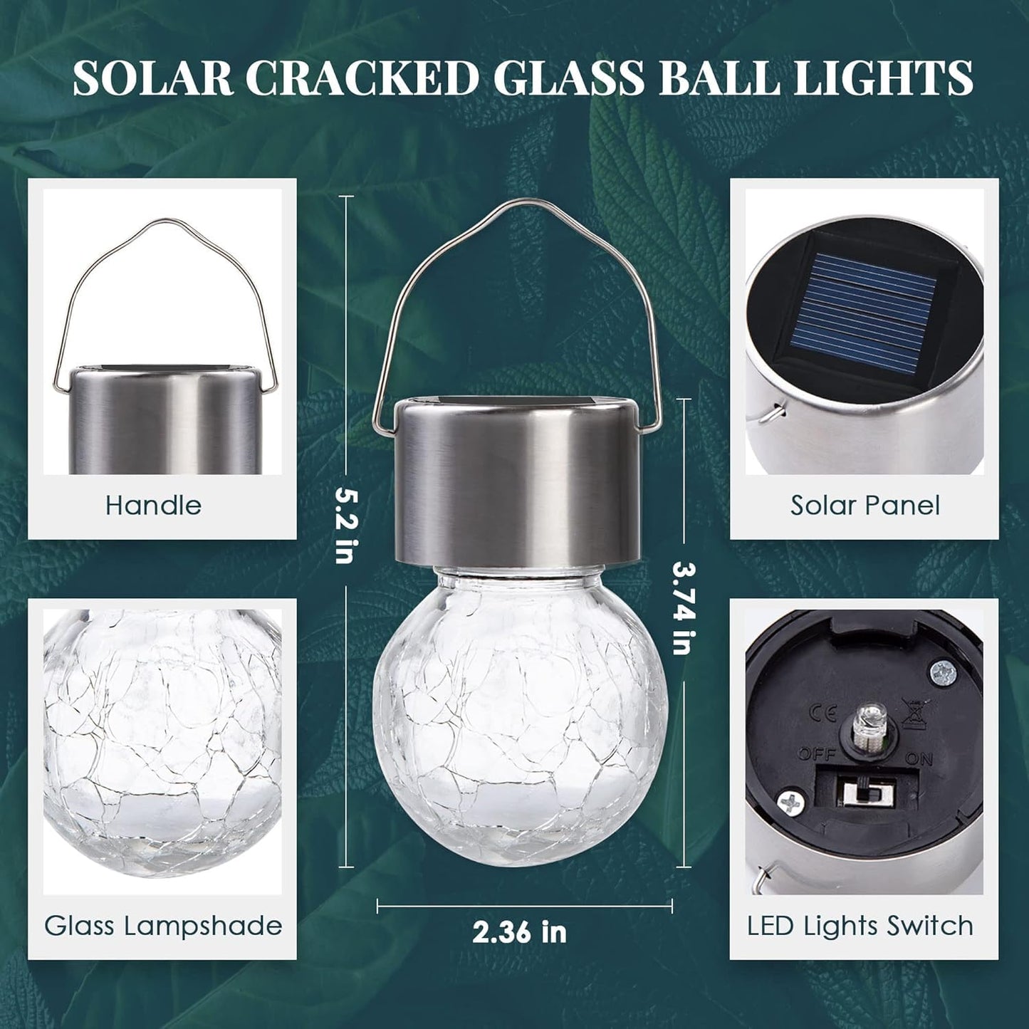 SOLPEX 12 Pack Hanging Solar Lights Outdoor,Solar Outdoor Lights Decorative, Solar Powered Waterproof Light, Hanging Globe Light for Garden, Yard, Patio, Lawn, Flower Bed(Warm White)