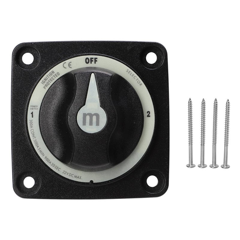 300A Battery Selector Switch, 3 Position Marine Battery Cut Off Switch with IP66, Heavy Duty for Boat RV Car Truck