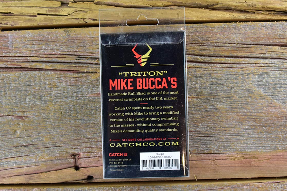 Catch Co Mike Bucca's Baby Bull Shad Swimbait 3.75" 1/2 oz Gizzard Shad