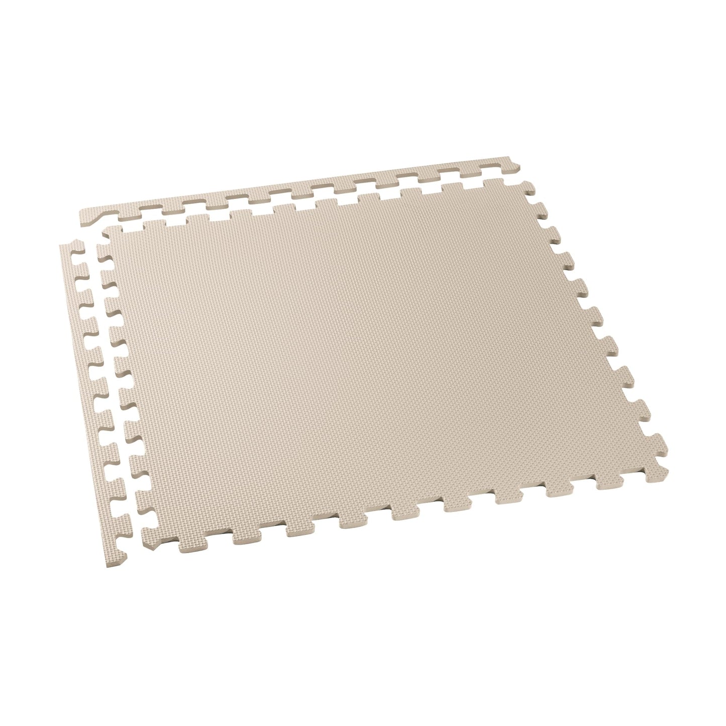 We Sell Mats 1/2" Thick Multipurpose EVA Foam Exercise Floor Mat, Interlocking Tiles, Anti-Fatigue for Home or Gym, 24 in x 24 in, 12 Tiles, Sand