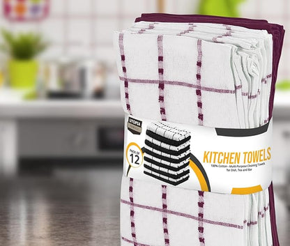 Utopia Towels - Kitchen Towels 12 Pack, 15 x 25 Inches, 100% Ring Spun Cotton