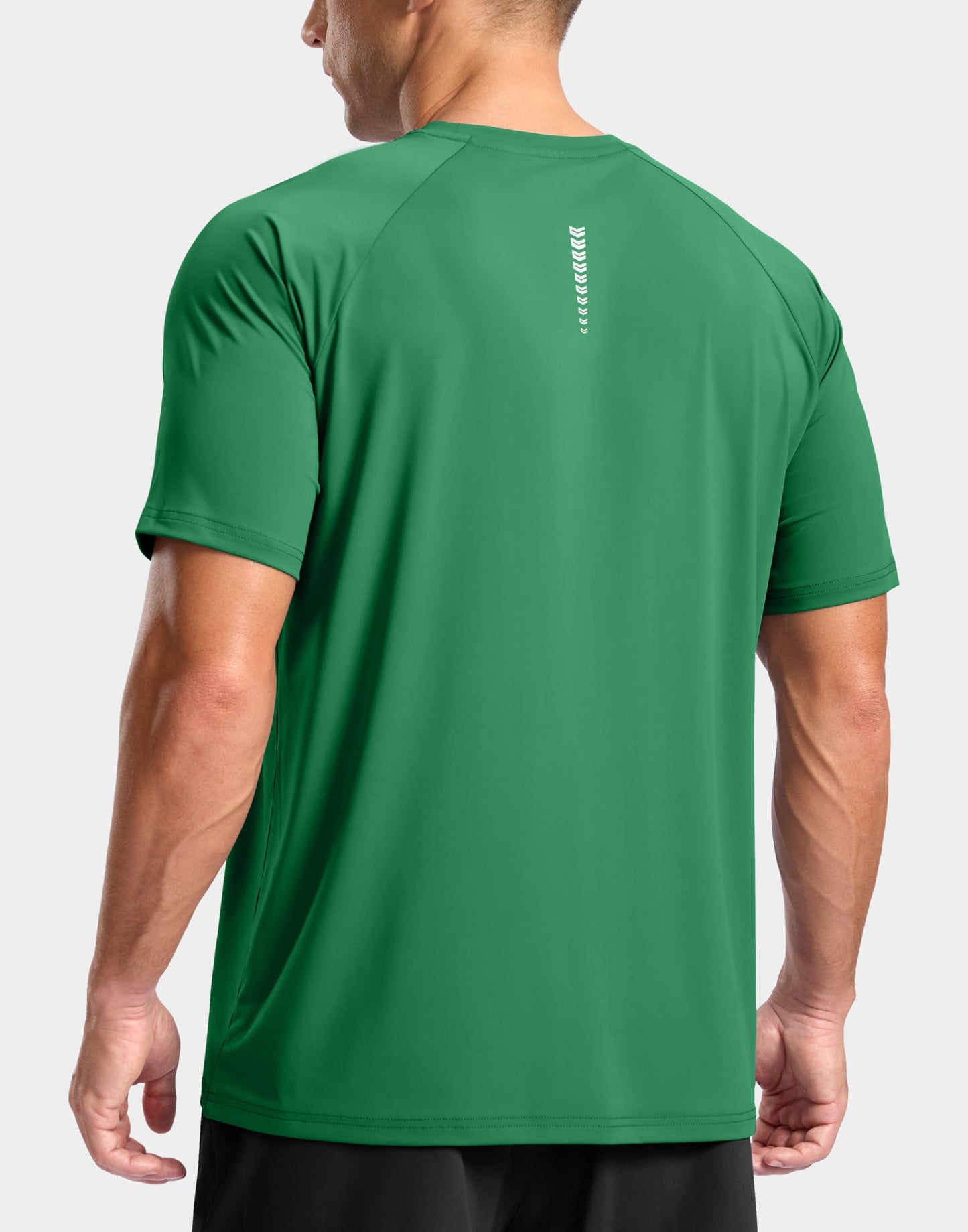 G Gradual Men's Athletic Workout T-Shirts Moisture Wicking Cooling Running Shirts Short Sleeve Performance Tee for Gym Tennis(Green,XXL)