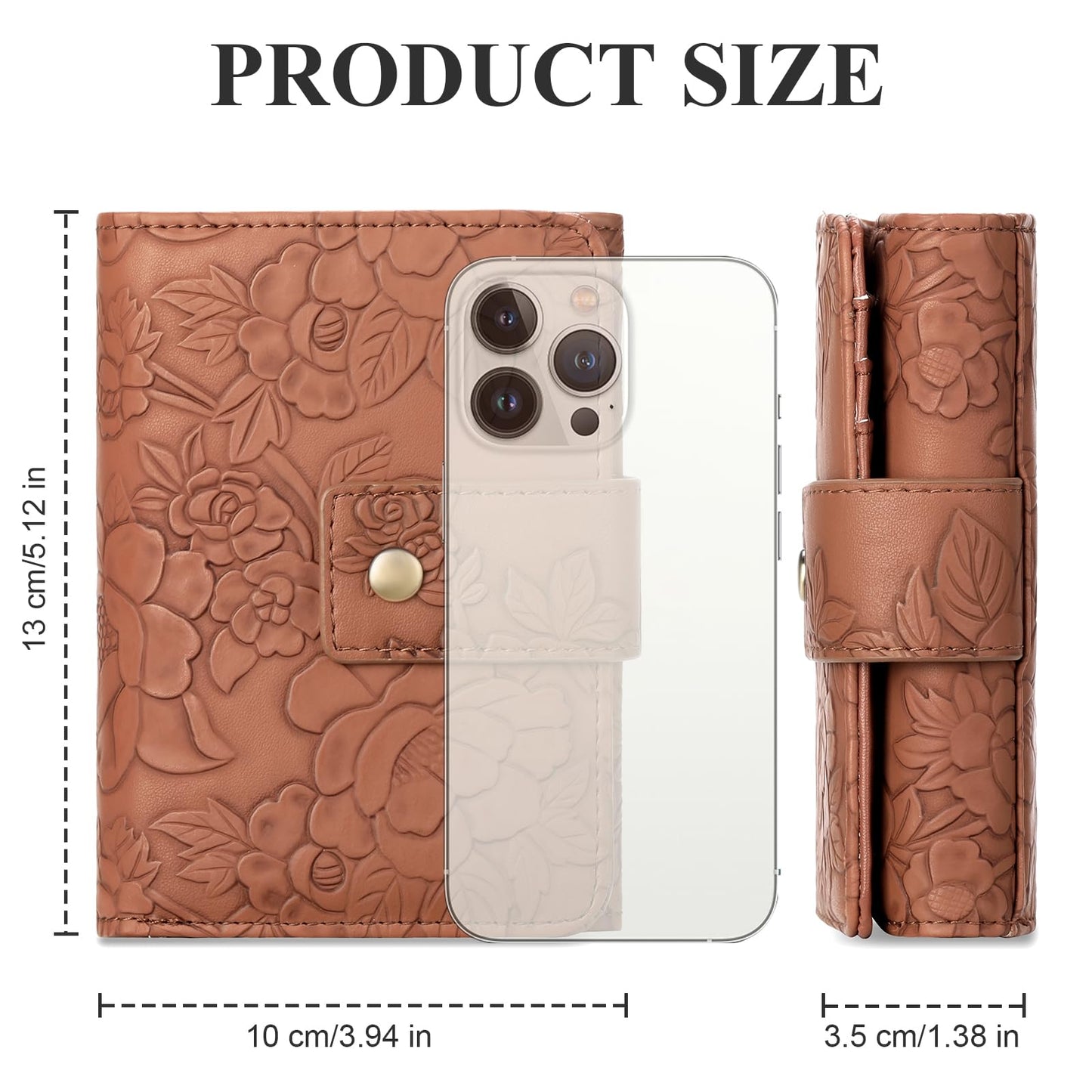 SENDEFN Wallets for Women Trifold Ladies Wallet Credit Card Holder Coin Pocket with ID Window