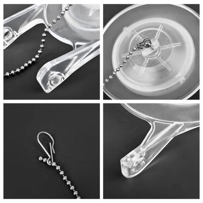 3-Inch Toilet Flappers Replacement Kit for Gerber 99-827, 3 Inch Toilet Flush Valve with Stainless Chain and Hook, High Performance Silicone Toilet Flapper - Reliable Toilet Flapper (Clear 1 PCS)