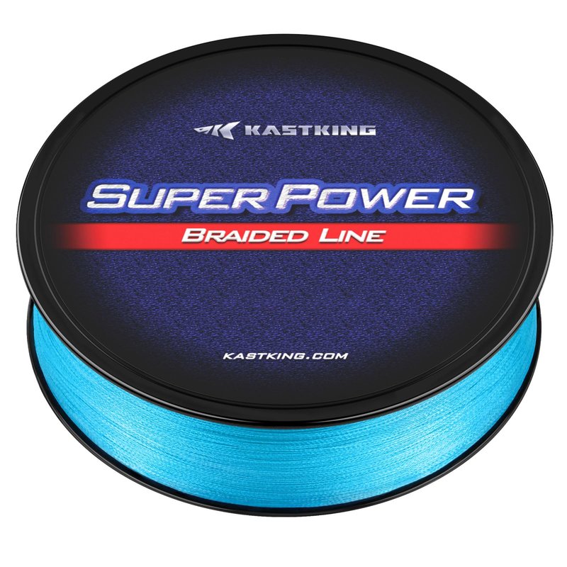 KastKing Superpower Braided Fishing Line, Sky Blue, 40 LB, 500+47 Yds