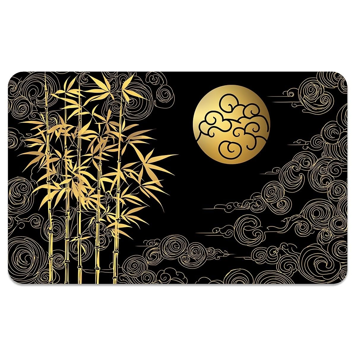 ZHUZHISHAN Diatomaceous Earth Bath Mat,Clouds -Non-Slip Volume Super Absorbent Fast Drying Eco-Friendly Easy to Clean for Bathroom Kitchen Door mat 16×24Inch (40 * 60cm)