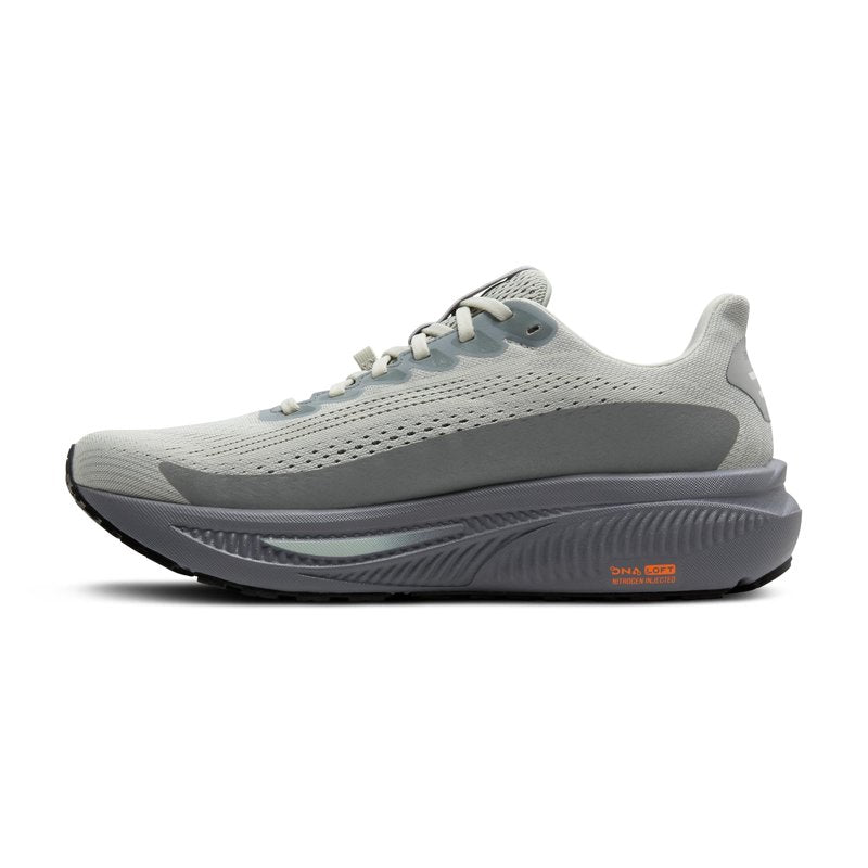 Brooks Men’s Ghost 17 GTX Waterproof Supportive Running & Walking Shoe - Smoke/Primer Grey/Orange - 8.5 Medium