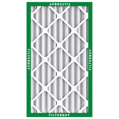 Filterbuy 12x24x4 Air Filter MERV 8 Essential Dust & Allergy Defense (4-Pack), Electrostatic Pleated HVAC AC Furnace Filters Replacement, Made in USA (Actual Size: 11.50 x 23.38 x 3.63)