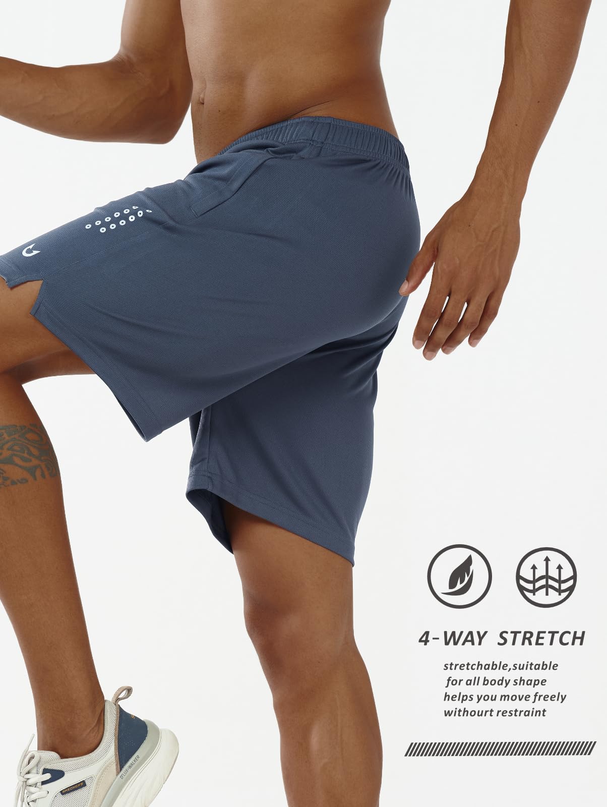 NORTHYARD Men's Athletic Gym Shorts 10"/7"/5" Running Basketball Tennis