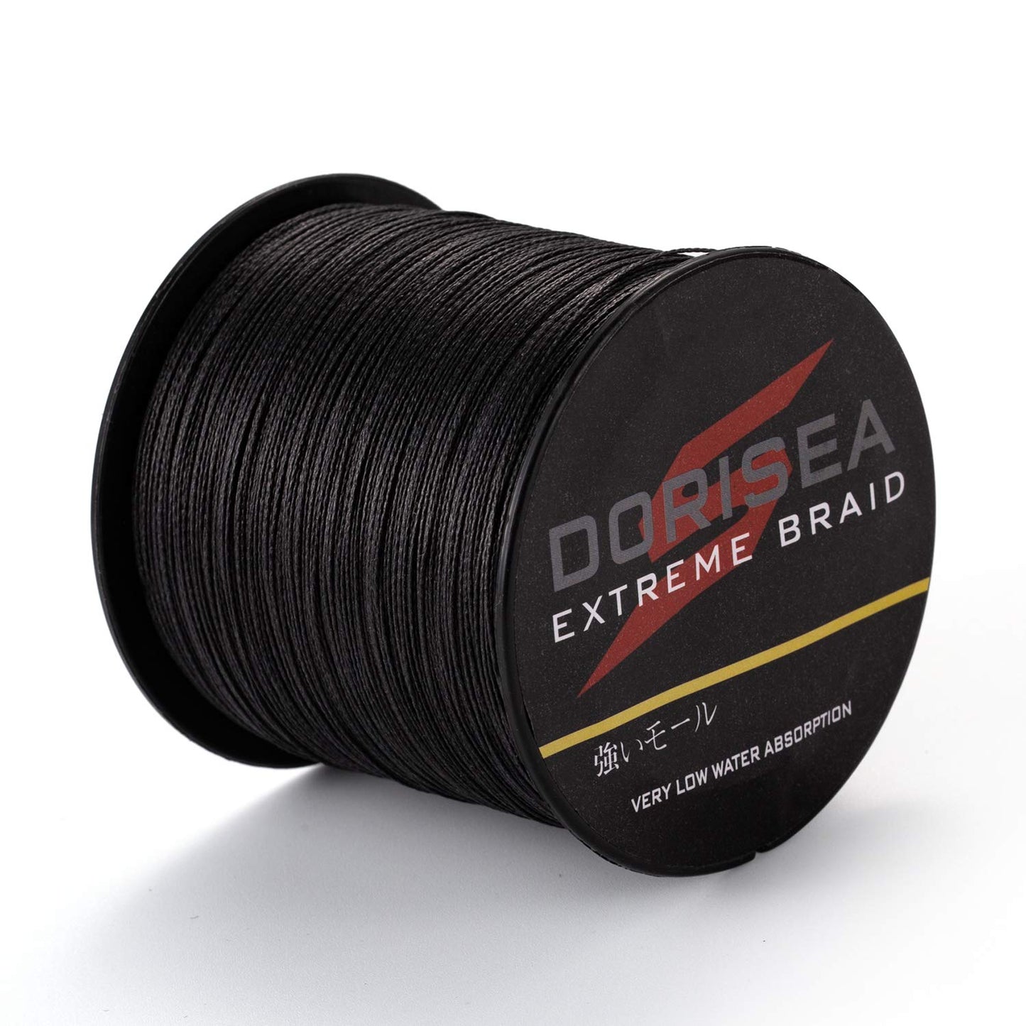 Dorisea Extreme Braid 100% Pe Black Braided Fishing Line 109Yards-2187Yards 6-550Lb Test Fishing Wire Fishing String Incredible Superline Zero Stretch (1500m/1640Yards 15lb/0.18mm)