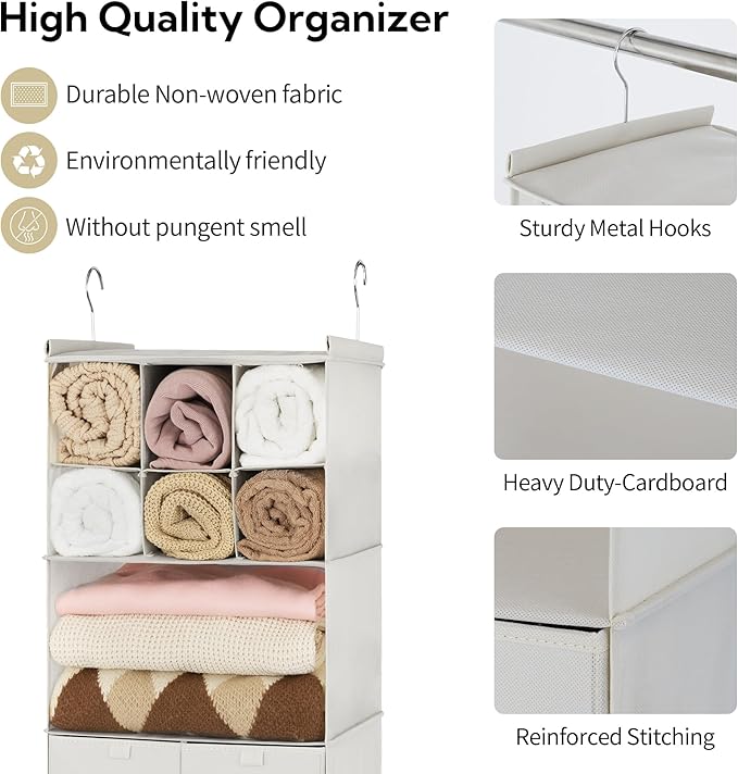 GRANNY SAYS Hanging Closet Organizer
