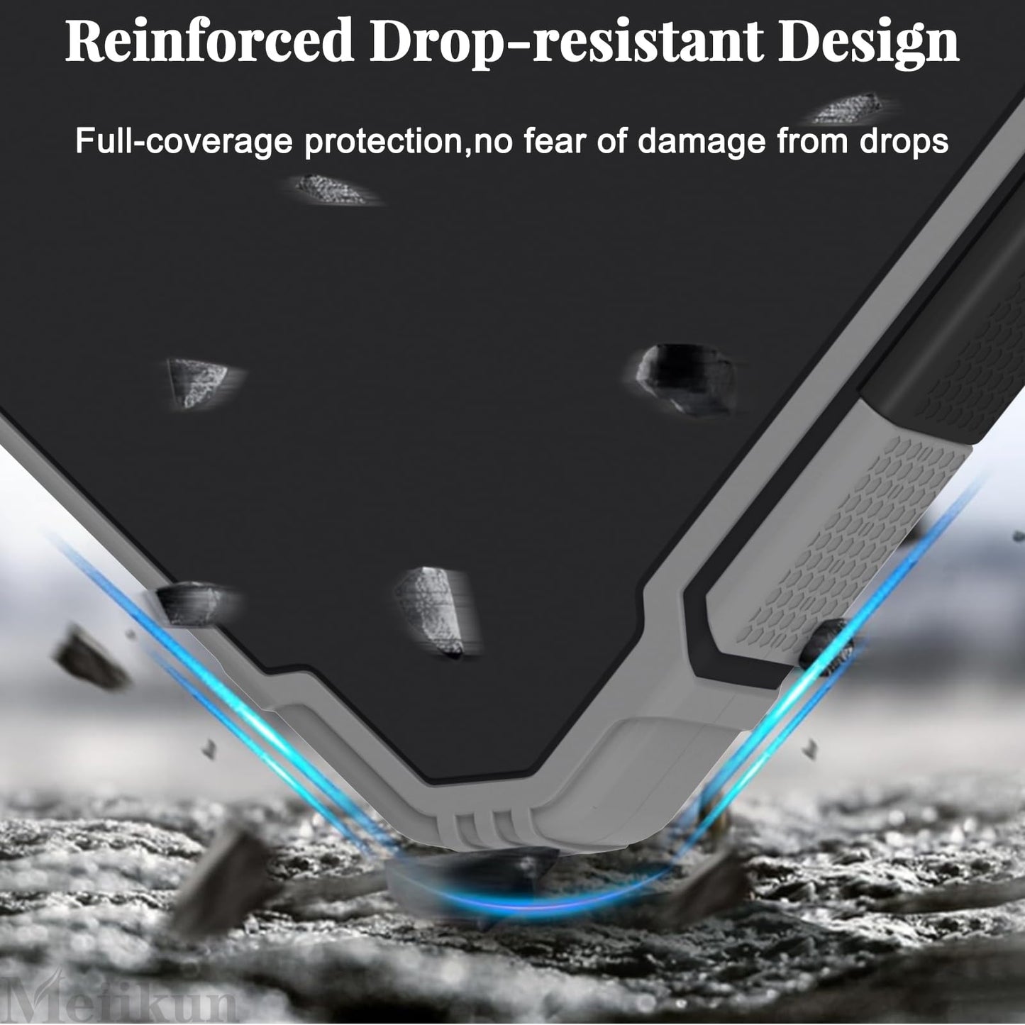 Meiikun Clipboard with Storage, Rugged Shockproof Protective, Internal Pen Pouch & Metal Clip, Heavy Duty Plastic Clip Boards 8.5x11, High Capacity Contractor Folder for School Office (Black)