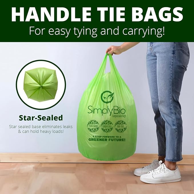 Simply Bio 13 Gallon Compostable Trash Bags Liners