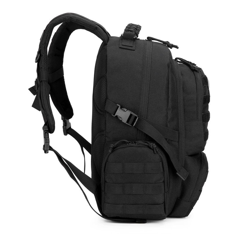 30L Military Tactical Backpack for Men 3 day Assault Pack Molle Backpack Tactical Hiking Rucksack (Black)