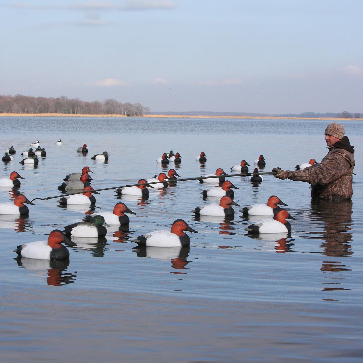 Avery Decoy Retriever - Boater's Waterfowl Hunting 2-Section Aluminum Decoy Accessory with Stainless Steel Hook for Picking Decoys, 12 Foot