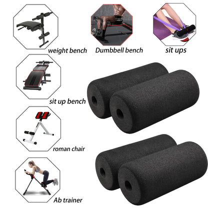 Foot Foam Pads Rollers(7.87in*3.14in*3.14in) for Exercise Machine, Inversion Table, Workout Bench, Sits Ups Replacement Parts, Home Gym Accesories