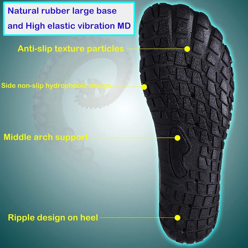Water Shoes for Men & Women - Quick Dry Barefoot Aqua Footwear for Swimming, Beach, & Hiking | Lightweight & Flexible