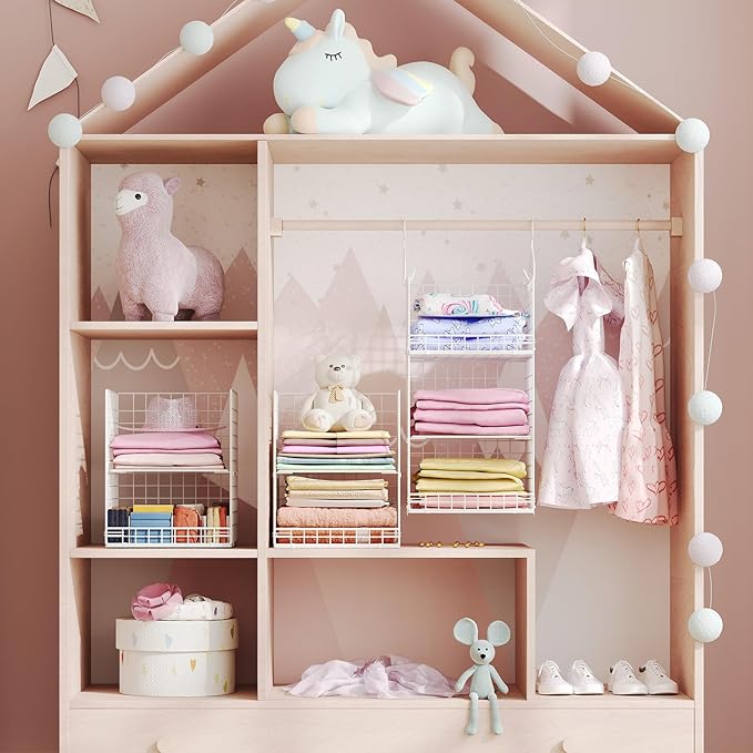 5 Tier Hanging Closet Organizer Separable Hanging Closet Shelves