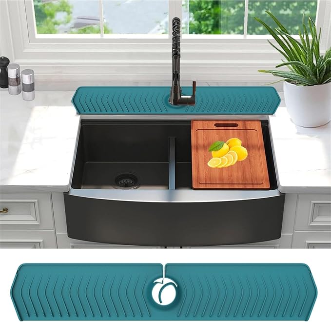 Large Size Kitchen Sink Splash Guard, Farmhouse Countertop