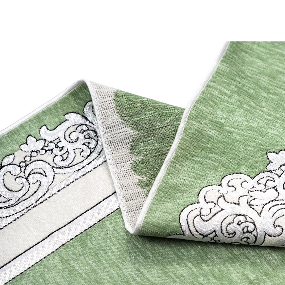 East West Souk Luxurious Velvet Prayer Mat – Soft, Elegant & Foldable – Available in 5 Beautiful Colors (Green)