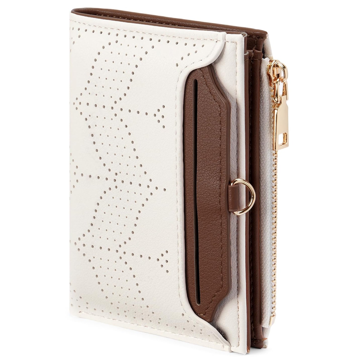 FALAN MULE Small Wallet Women RFID Blocking Bifold Compact Card Holder Vegan Leather Wallet for Women with ID Window