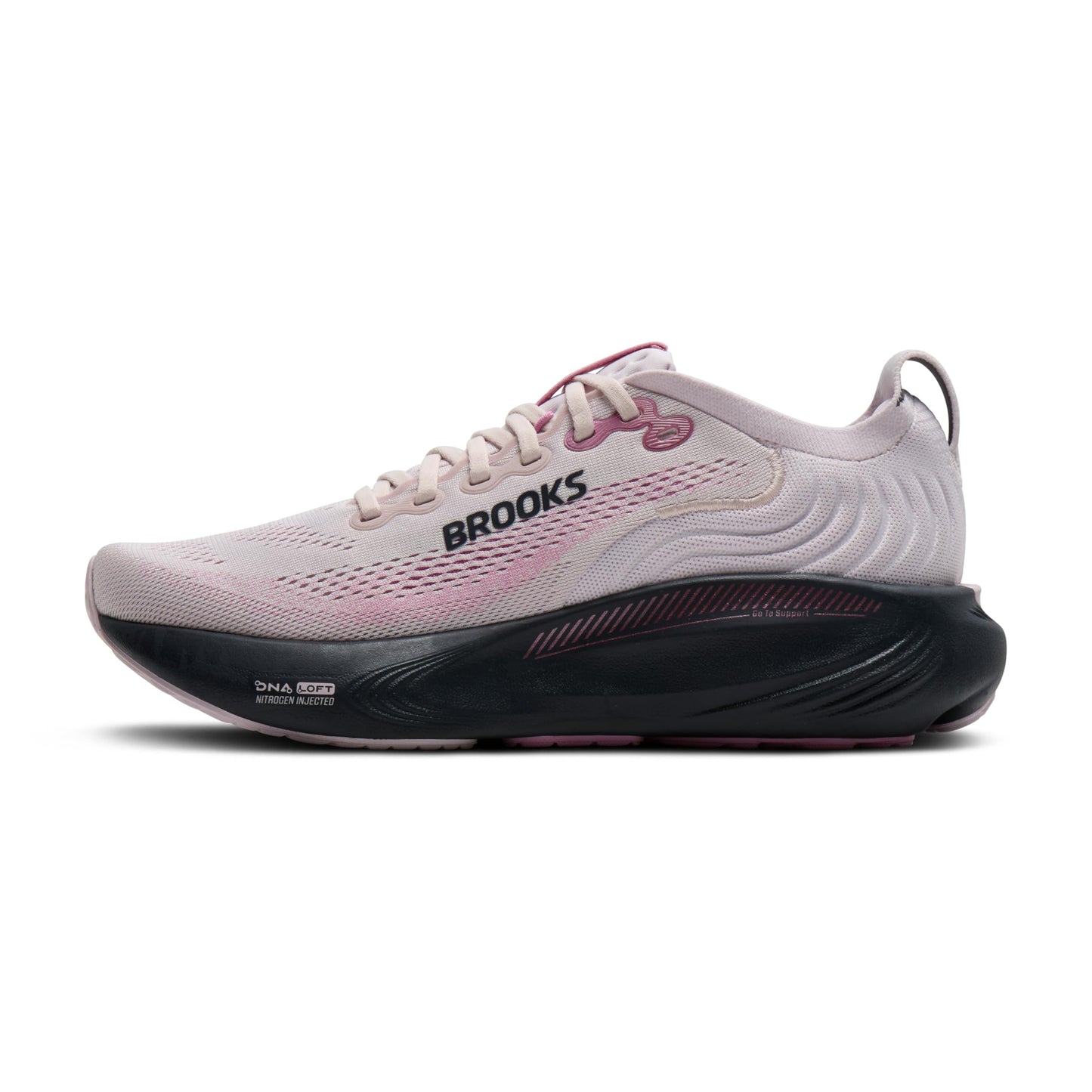 Brooks Women’s Adrenaline GTS 25 Supportive Running & Walking Shoe - Mauve/Ebony/Pink - 11.5 Medium