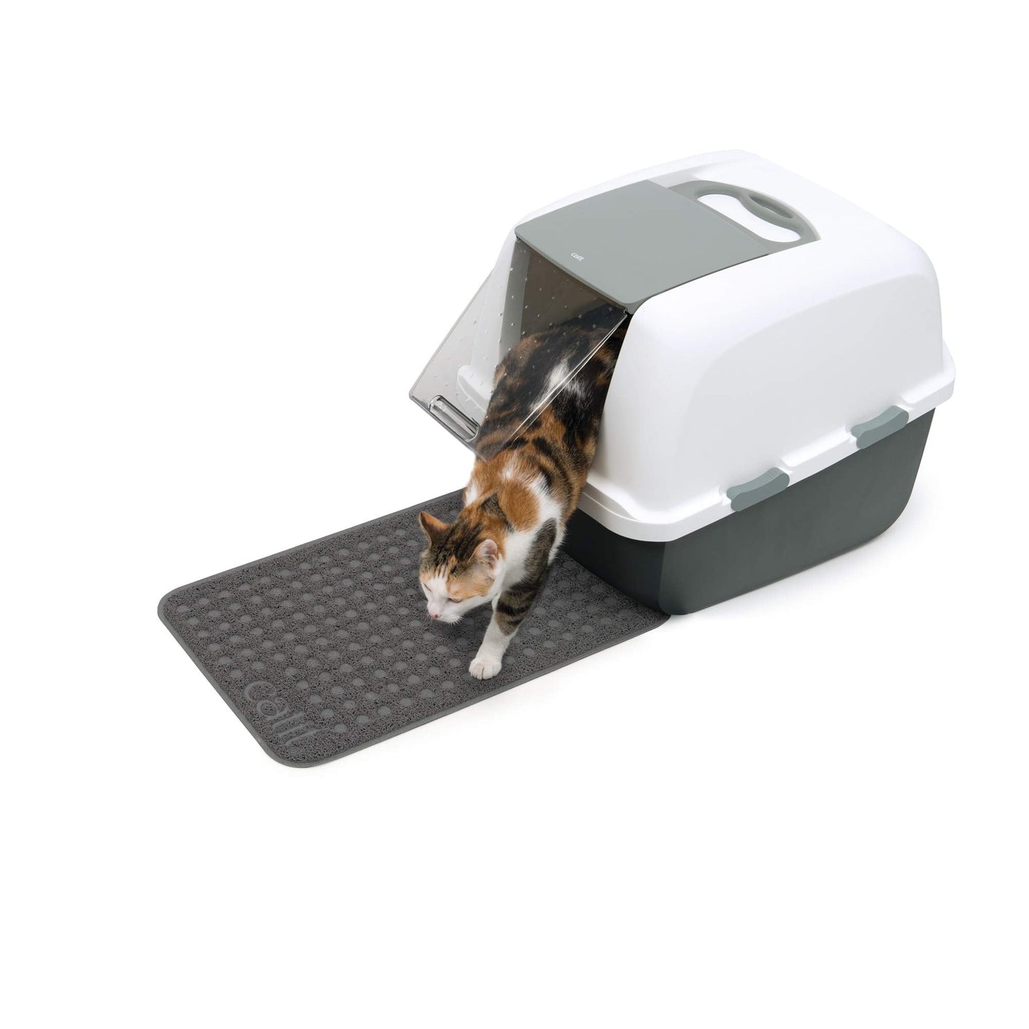Catit Cat Litter Mat Rectangle Non-Slip Litter Trapping Mat Soft & Comfortable, Easy to Clean for All Cat Litter Types – Small