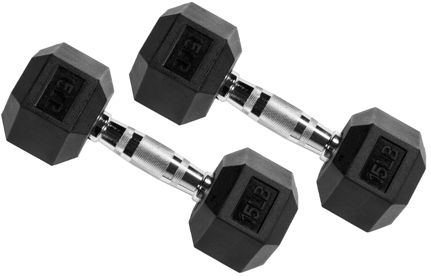 Fitvids Fitvids Rubber Coated Hex Dumbbell Weight Set and Storage Rack, 100LBS, 150LBS or 200LBS Set, 5-20 lbs, 5-25 lbs, 10-30 lbs Pairs