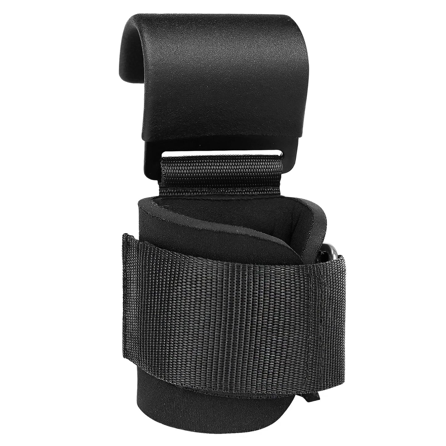SPORTIC Weight Lifting Hooks (Pair) - Heavy Duty Lifting Wrist Straps, Hand Grip Support for Deadlifts, Pull Ups, Shrugs, Weightlifting Hooks Gym Gloves for Men and Women