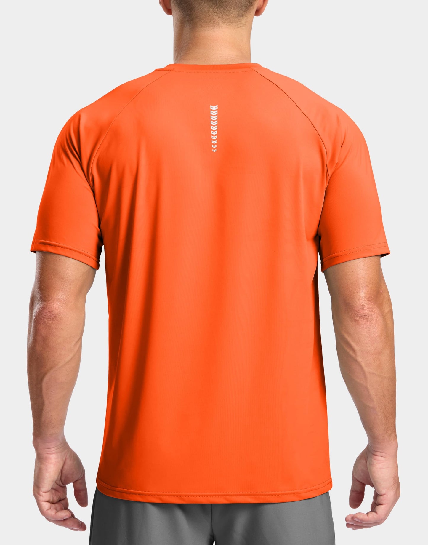 G Gradual Men's Athletic Workout T-Shirts Moisture Wicking Cooling Running Shirts Short Sleeve Performance Tee for Gym Tennis(Orange,XL)