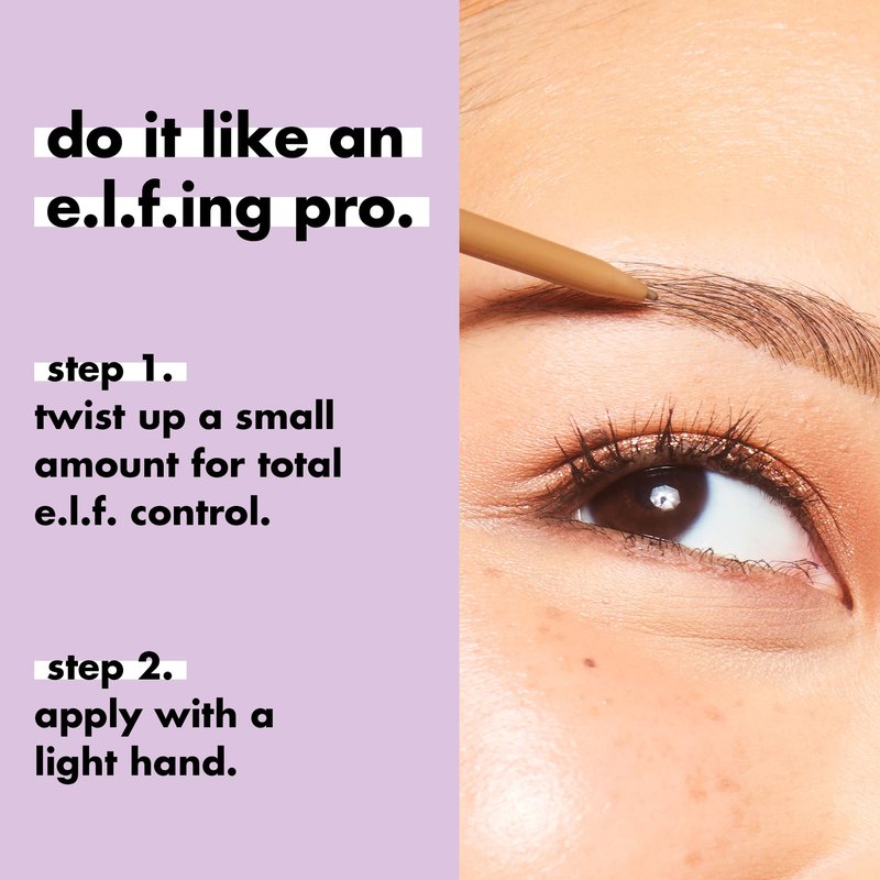 e.l.f. Micro-Fine Brow Pencil, Waterproof Brow Color & Spoolie For Shaping Brows & Creating A Feathered Natural-Looking Finish, Vegan & Cruelty-Free, Taupe