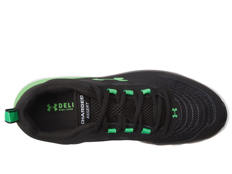 Under Armour Men's Charged Assert 9, (008) Black/Extreme Green/Extreme Green, 15