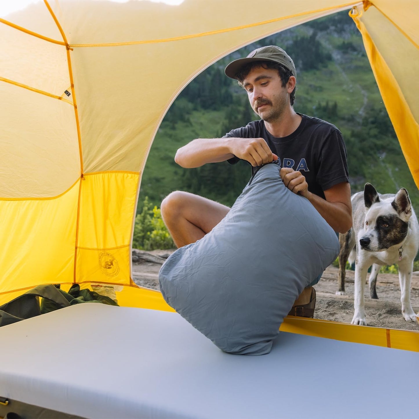 HEST Foamy - Portable Camping Mattress, Enhanced Memory Foam, Single Mattress, 78" L x 25" W