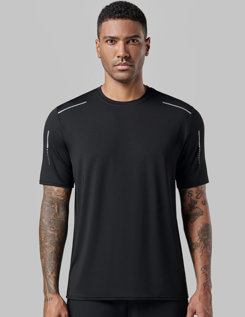 5 Pack Men’s Active Quick Dry Crew Neck T Shirts | Athletic Running Gym Workout Short Sleeve Tee Tops Bulk (Set 17, 5X-Large)