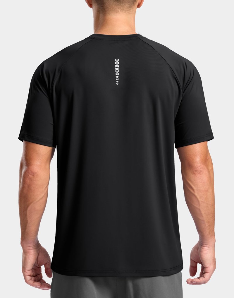 G Gradual Men's Athletic Workout T-Shirts Moisture Wicking Cooling Running Shirts Short Sleeve Performance Tee for Gym Tennis(Black,XL)