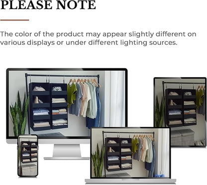 GRANNY SAYS 4-Shelf Hanging Organizer, Closet Hanging Shelves, Closet Hanging