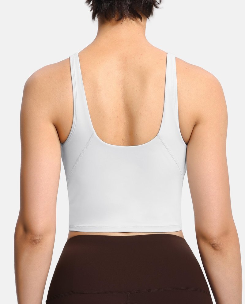 Women’s Longline Sports Bra Wirefree Padded Medium Support Yoga Bras Gym Running Workout Tank Tops