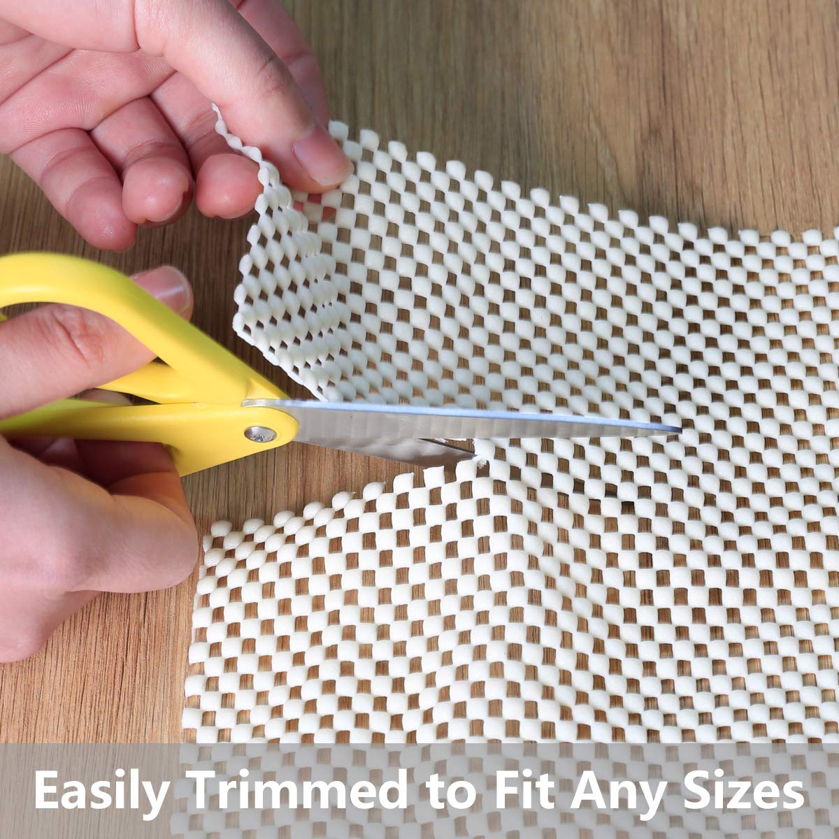 Non Slip Area Rug Pad Gripper - 2x10 Strong Grip Carpet pad for Area Rugs and Hardwood Floors, Provides Protection and Cushion