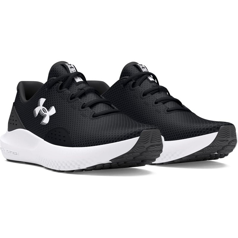 Under Armour Men's Charged Surge 4, (001) Black/Anthracite/White, 8, US